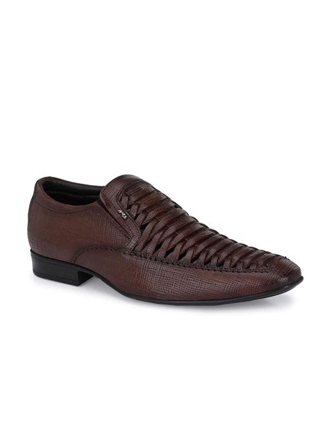 Hitz Men's Brown Leather Slip-On Comfort Casual Shoes – Hitz Shoes Online