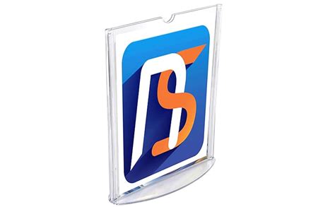 NISUN A4 Vertical Size Acrylic Display Stand, Double Sided Thick ...