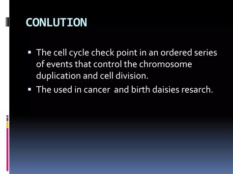 Cell cycle check point By KK Sahu Sir | PPT