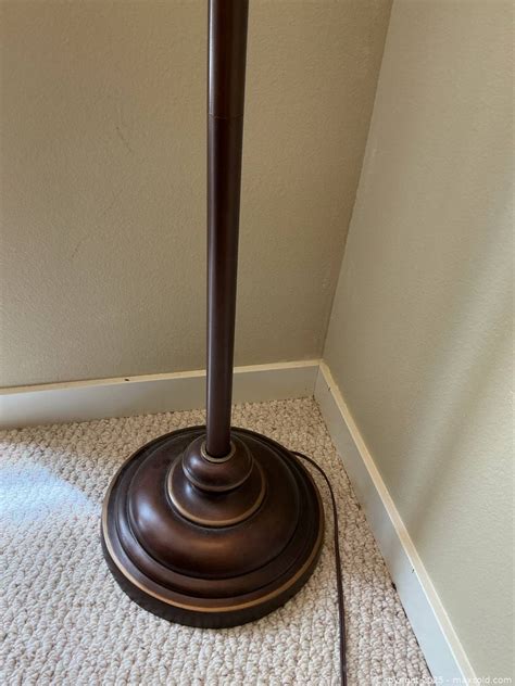 Bronze finish torchiere floor lamp 72"h | Maxsold