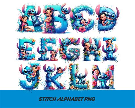 Lilo and Stitch Alphabet Png Font Stitch and Lilo Letters Png Stitch Font Stitch Alphabet Png - Etsy