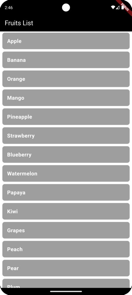 Flutter List View Design 的图像结果