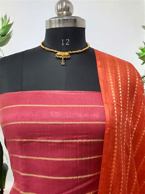 Premium Quality Katan Silk Unstitched Salwar Suits - Leheriya.com