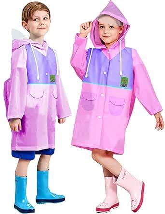 Krystle Kids Boys and Girls Plain Raincoat School Bag (Pink) (Pack of 1 ...