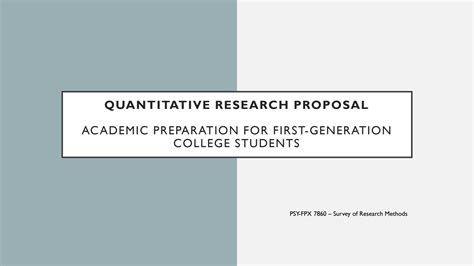 Image result for Quantitative Research Proposal Example