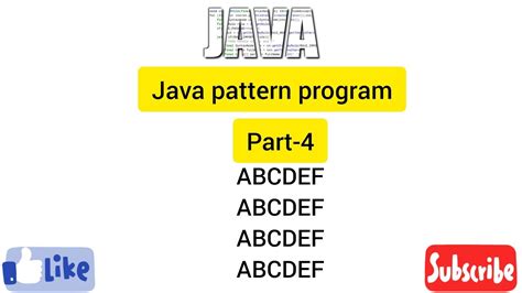 Image result for YouTube Java Pattern Program