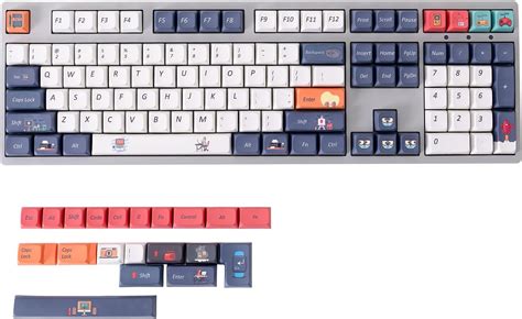 Buy GK GAMAKAY Keycaps PBT Dye-Sub 128 Keys XDA Profile Keycap Set ...