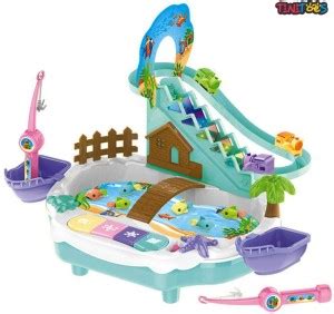 Tinitoes Happy Fishing Game Set Rechargeable for Kids With LED lights ...