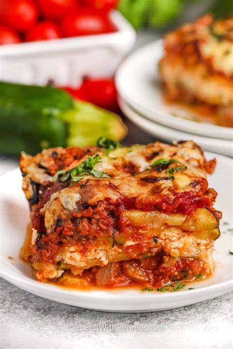 Zucchini Lasagna - Spend With Pennies - Street Food Spectacle