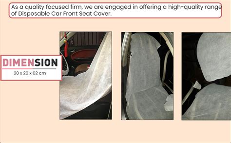 Nomax Non Woven 15 GSM Universal Disposable Seat Cover; Steering Cover ...