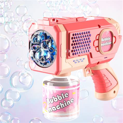 Bennol Bubble Gun, Bubble Machine Gun for Kids Adults with Rich Bubble & Led Light & Leak-Proof ...
