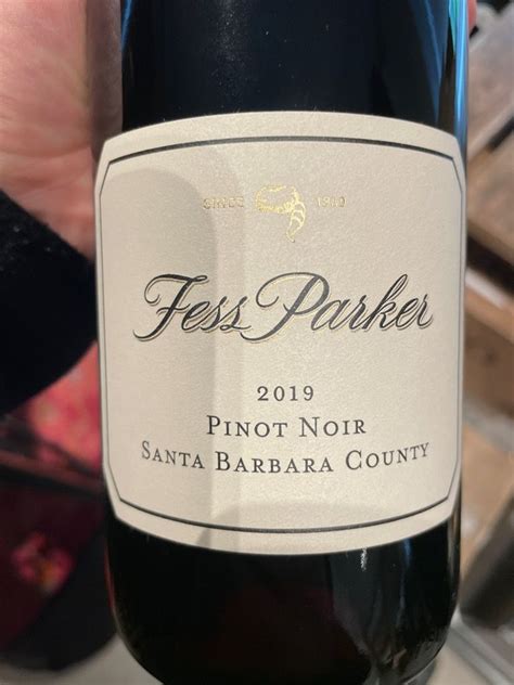 2019 Fess Parker Pinot Noir Santa Barbara County, USA, California ...