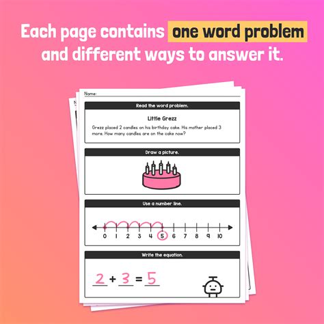 Image result for Single Digit Addition Word Problems