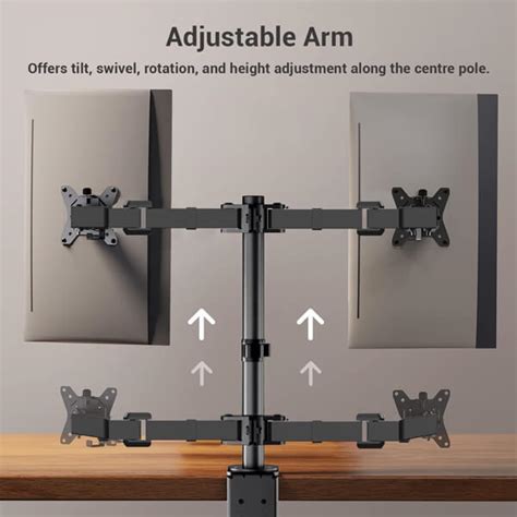 Buy Ant Esports MA112 Dual Arm Articulating Monitor Desk Mount at best ...