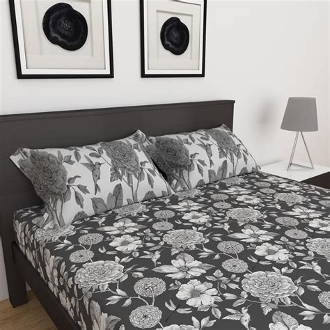 Buy Carnival Printed 3-Pc. Double Bedsheet Set- 228 x 254 cm from Home ...