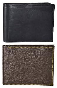 Buy SME Black & Brown Wallet (Pack of 2) at Amazon.in