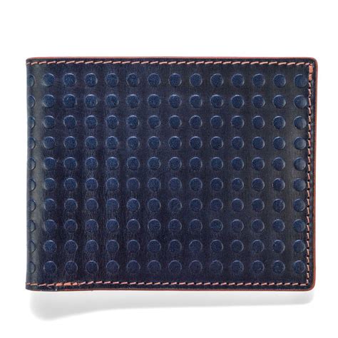 J.FOLD Altrus Leather Wallet - Navy | Wallets Online