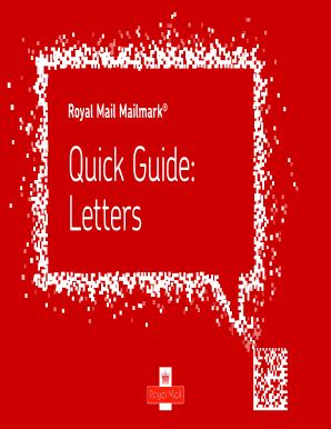 Fillable Online Mailmark Quick Guide for Letters - Royal Mail Fax Email ...