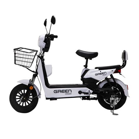 Green Udaan Low Speed Electric Scooter Non RTO 30KM Range White with ...