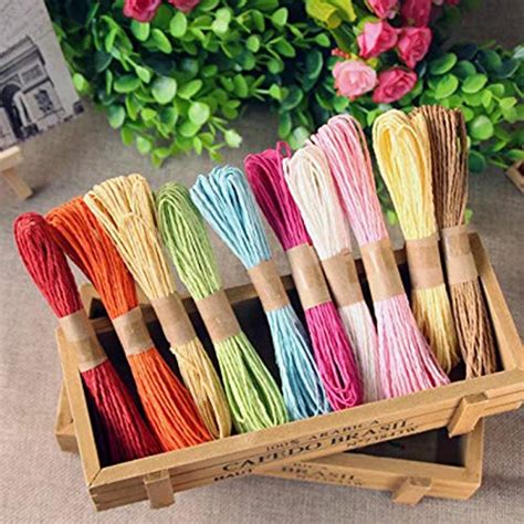 Colourful Paper Rope Threads for Various Art and Craft Projects and ...