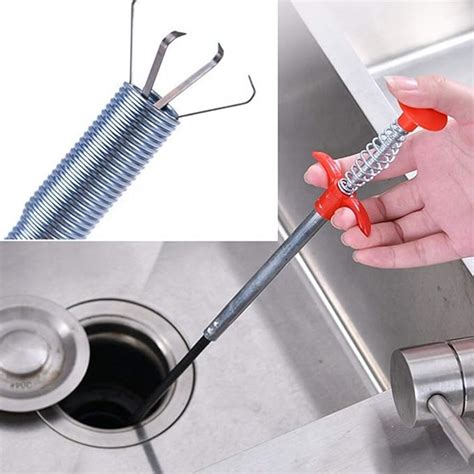KRIZZ Hair Catching Drain Pipe Cleaning Wire Cleaning Tools, Drain Pipe ...
