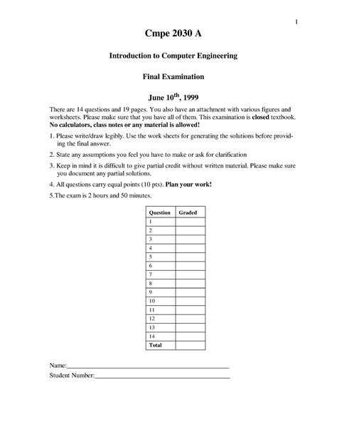 Sp99-sy-ef - Exam Solutions - Cmpe 2030 A Introduction to Computer ...