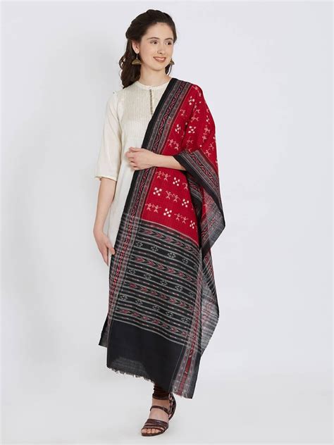 Handloom Cotton Dupatta Sambalpuri Stole Indian Scarf For Women ...