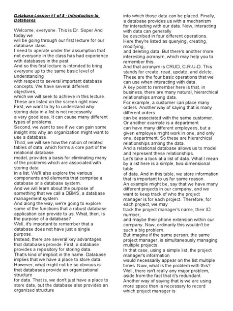 Database Tutorial PDF 的图像结果