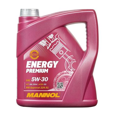MANNOL 7908 Energy Premium SAE 5W-30 (4L) API SN/CH-4 ACEA C2 ACEA C3 ...