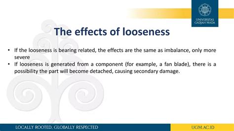 Mechanical looseness vibration(mechanical engineering ugm) | PPTX