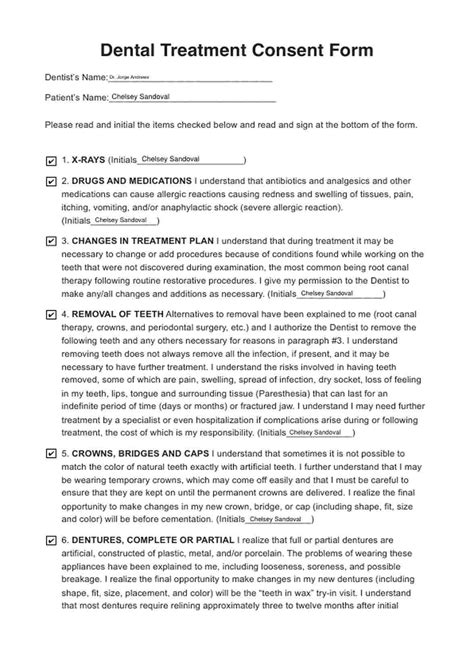 Dental Treatment Consent Form Pdf at Charlie Garon blog