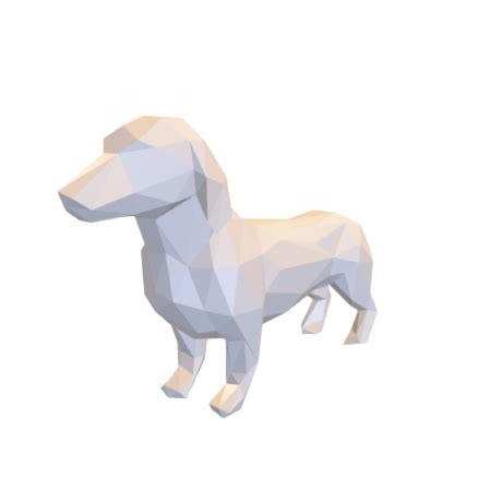 p3d.in - teckel low poly DXF