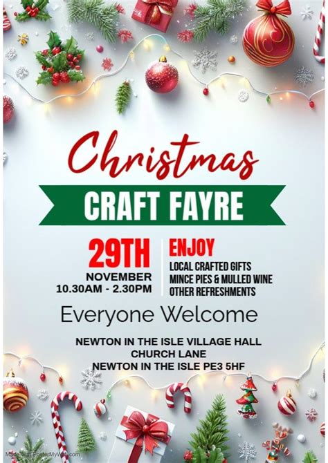 Christmas Craft Fayre, Church Lane, Newton in the Isle, PE13 5HF ...