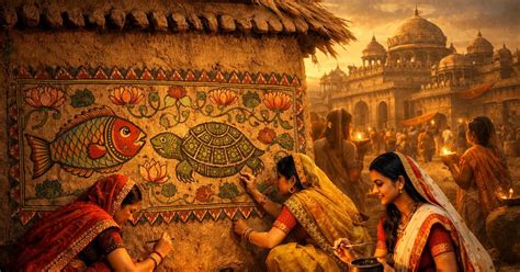 Mithila Painting Symbols: Why Fish & Tortoise? History & Meaning