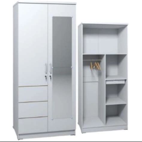 Jual Lemari baju 2 pintu putih cermin lemari murah kaca - Kota Bandung ...