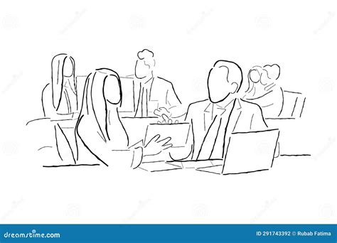 Businessman Delegates Authority To Other People. Distribution Of ...