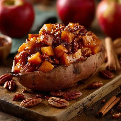 Apple Spiced Stuffed Sweet Potatoes Recipe - Cozy Fall Delight