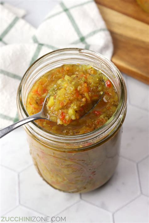 Zucchini Relish - Zucchini Zone