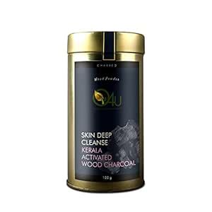 O4U Kerala Activated Wood Charcoal Powder for - Deep Skin Cleansing ...