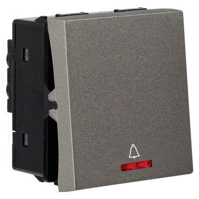 Crabtree Athena Moderna 10 A Mega Bell Push Indicator Elephant Grey ...