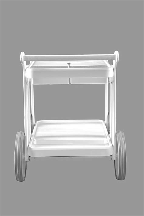 Italica Food Serving Trolley (Glossy Finish, White) – HOMEGENIC