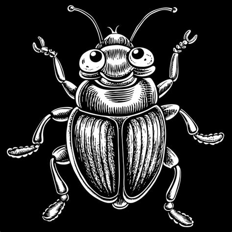 A drawing of a bug with the words bug on it | Premium AI-generated vector