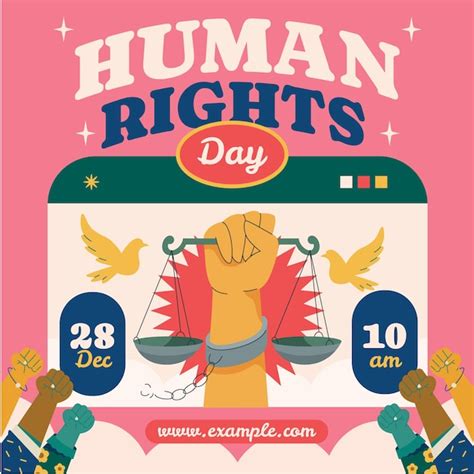Human rights day illustration | Premium Vector