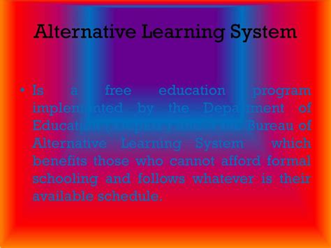 Image result for Alternative Learning Center