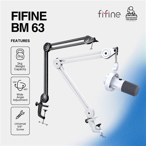 Jual fifine BM63 Heavy Duty Microphone Arm Stand | Professional ...
