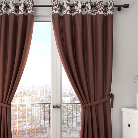 Buy SWAYAM Floral Print Semi-Blackout Door Curtain- 137 X 228 cm from ...