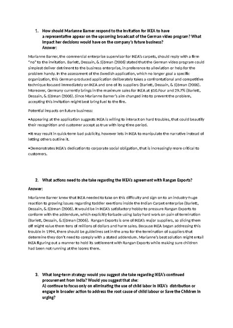 Ikea case - solution to ikea case of sales and distribution management ...