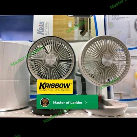 Jual Kris Krisbow kipas angin rechargeable Fan Kipas Portable Kipas ...