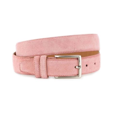 Buy Pink Suede Belt Genuine Leather - LeatherBeltsOnline.com