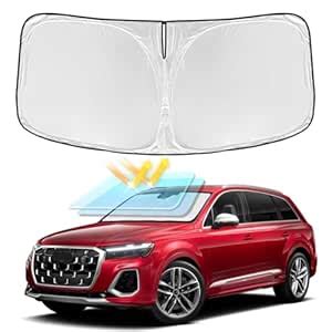 for Audi Q7 2016-2026 Windshield Sun Shade - 4 Layers Car Sunshades for ...